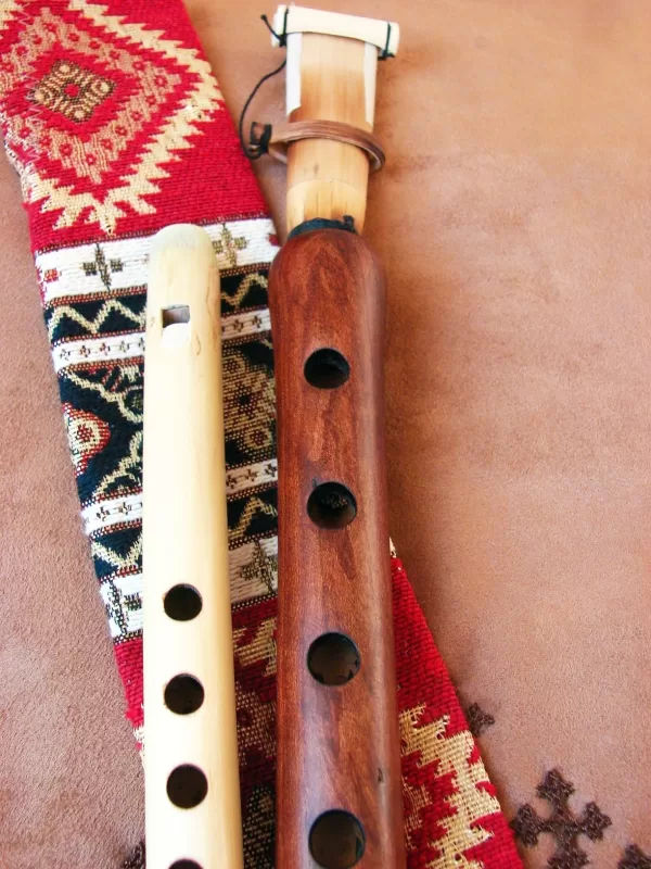 Handmade Armenian Duduk and Flute, Apricot Wood