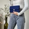 Blue Braided Purse