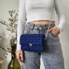 Blue Braided Purse