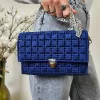 Blue Braided Purse