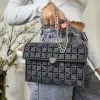 Gray Braided Purse