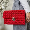 Red Braided Purse