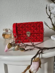 Red Braided Purse