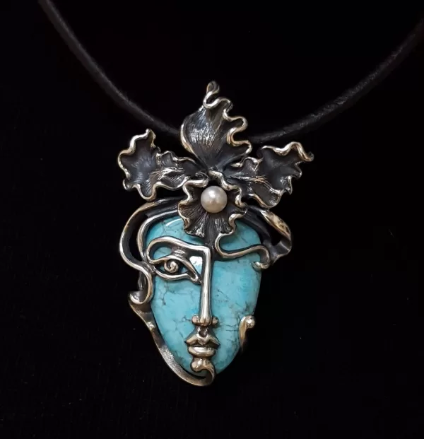 Pendant Face Sterling Silver 925