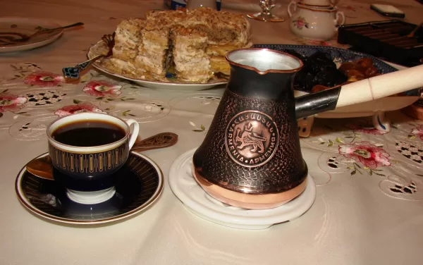 Armenian Handmade Copper Coffee Pot (Set of 2)