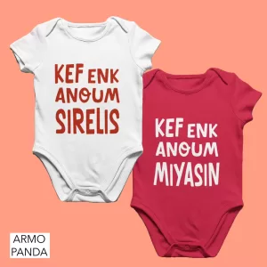 Kef Enk Anoum- Twin Baby Onesies