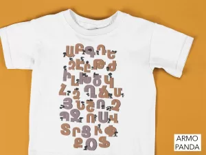 Kids Armenian Alphabet Letters ft. Snoopy T-Shirt