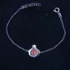 Pomegranate Bracelet 925 Sterling Silver Red Zircon