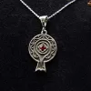 Sterling Silver Pomegranate Pendant Armenian Ornament