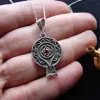 Sterling Silver Pomegranate Pendant Armenian Ornament