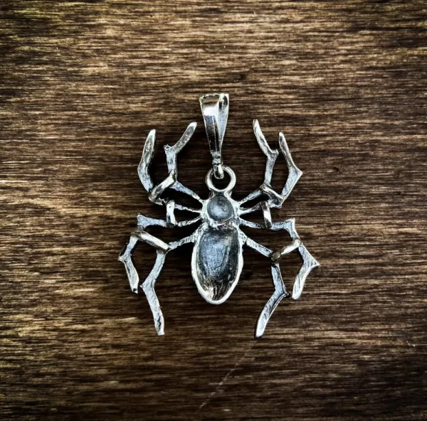 Sterling Silver Spider Necklace