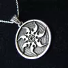 Sterling Silver Sun and Wheel of Eternity Pendant