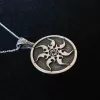 Sterling Silver Sun and Wheel of Eternity Pendant