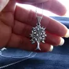 Tree of Life Silver Necklace, Pomegranate Tree