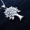 Tree of Life Silver Necklace, Pomegranate Tree