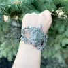 Sterling Silver Sea Turtle Statement Bracelet