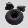 Armenian Stone Black Tuff Candle Holder "Donut"