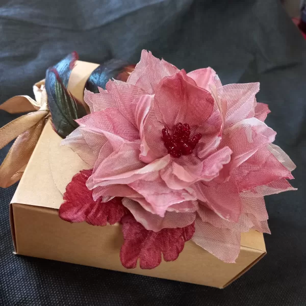 Organza Flower Brooch