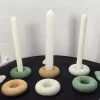 Armenian Stone Marble Candle Holder "Donut"