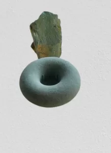 Armenian Stone Serpentine Candle Holder “Donut”