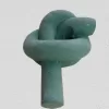 Armenian Stone Serpentinite Candle Holder "The Knot"