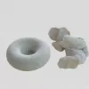 Armenian Stone Marble Candle Holder "Donut"