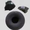 Armenian Stone Black Tuff Candle Holder "Donut"