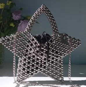 Exclusive 3D Beaded Star Bag