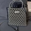 Trendy Silver Mesh Purse