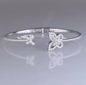 Graff White Gold Butterfly Collection Bracelet with Diamonds