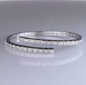 Chopard White Gold Ice Cube Bracelet with Diamonds