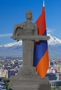 Souvenir from Armenian Stones “Mother Armenia” Statuette