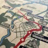 Author's Modern Map of Yerevan Subway (42x30cm)