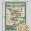 Author's Modern Map of Yerevan Subway (42x30cm)