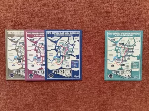 Author’s Modern Map of Yerevan Subway-Postcards 3+1