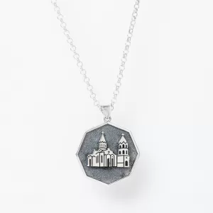 Holy Savior Ghazanchetsots Cathedral Sterling Silver Pendant