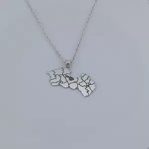 Armenia Sterling Silver Pendant and Chain