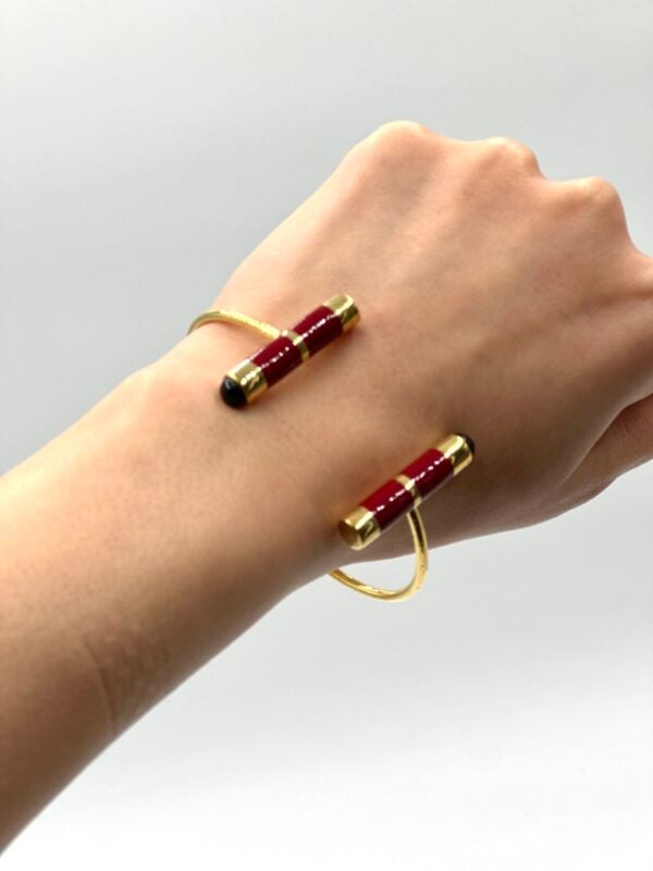 Burgundy bracelet