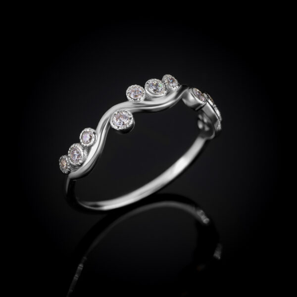 Nayiri Ring- 14 K Gold and Zirconia