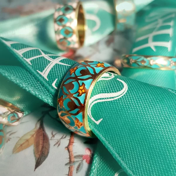 Hasis Enamel Silver Ring – SPRING