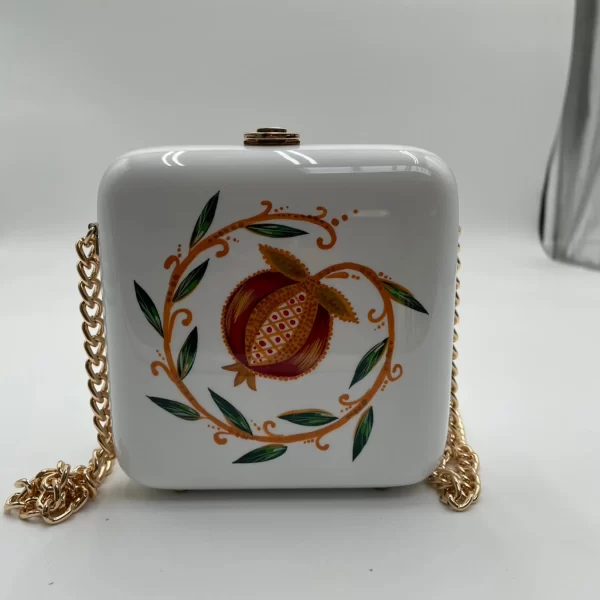 MP WOOD Bag White Pomegranate