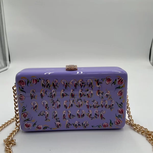 MP Wood Yerevan Bag – Light Purple with Armenian Alphabet